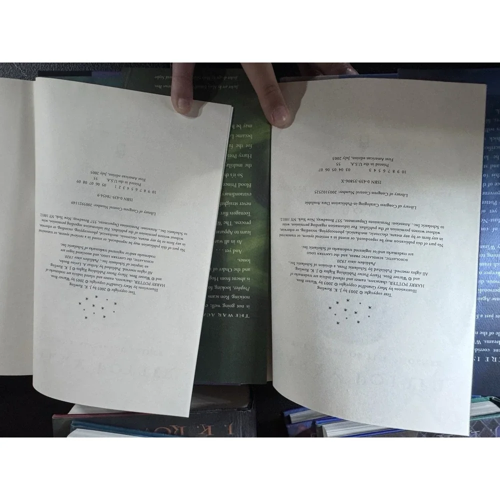 Harry Potter Complete Hardcover Set Books 1-7 Set First Edition (J.K. Rowling)
